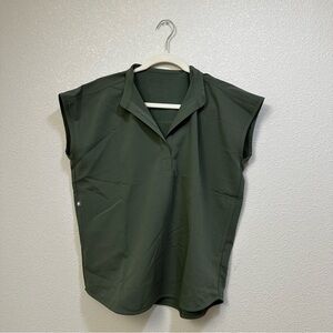 FIGS Rafaela Oversized Scrub Top - Moss